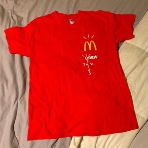 authentic mcdonald’s travis scott crewshirt.
